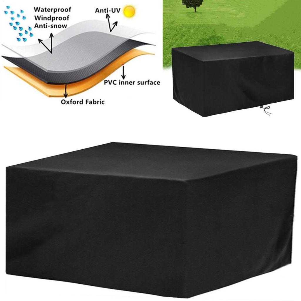 Outdoor Table Cover Rectangular Waterproof Protector Heavy Duty Oxford Cover For Outdoor For Garden Yard Backyard Farm Lawn