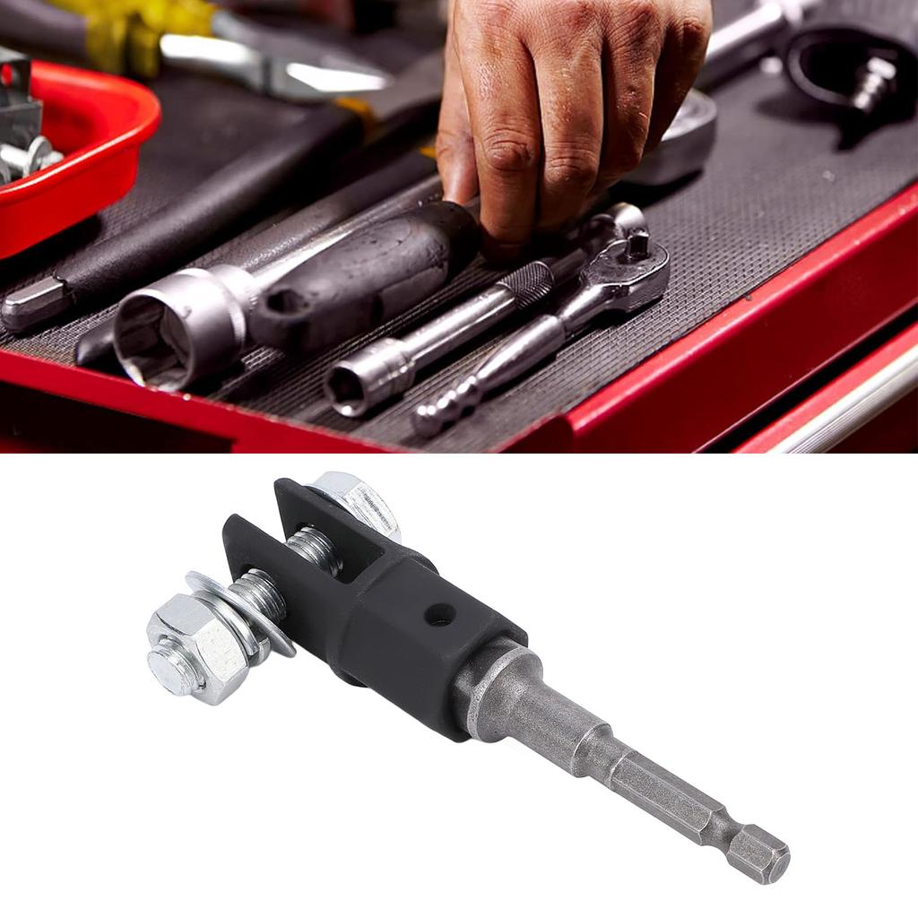 2 Pcs Set Scissor Jack Adapter CRV Steel Car Scissor Jack Adapter for 1/2 Inch Drive Or Impact Wrenc