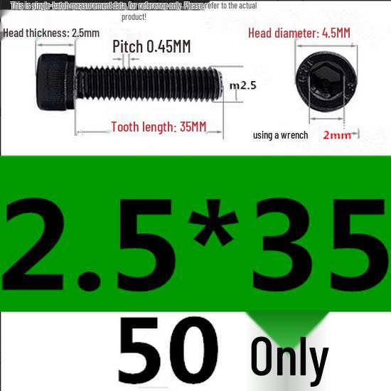 High-Strength Grade 12.9 Internal Hex Head Screws M1.4-M20