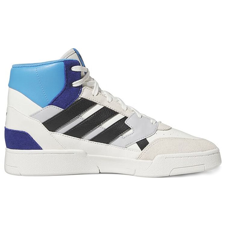 Adidas Originals Drop Step Durable Breathable Mid-Top Skate Shoes Unisex Sneakers White Blue Black GZ2572