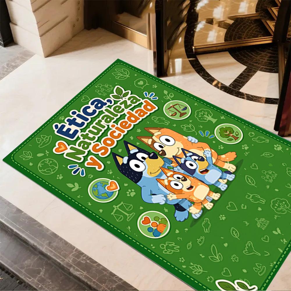 Bluey Bingo Adventures Carpet Design for Dormitory Hallway Decorate room Game Room Anti-slip Rug Office home decor Wedding Party Gift