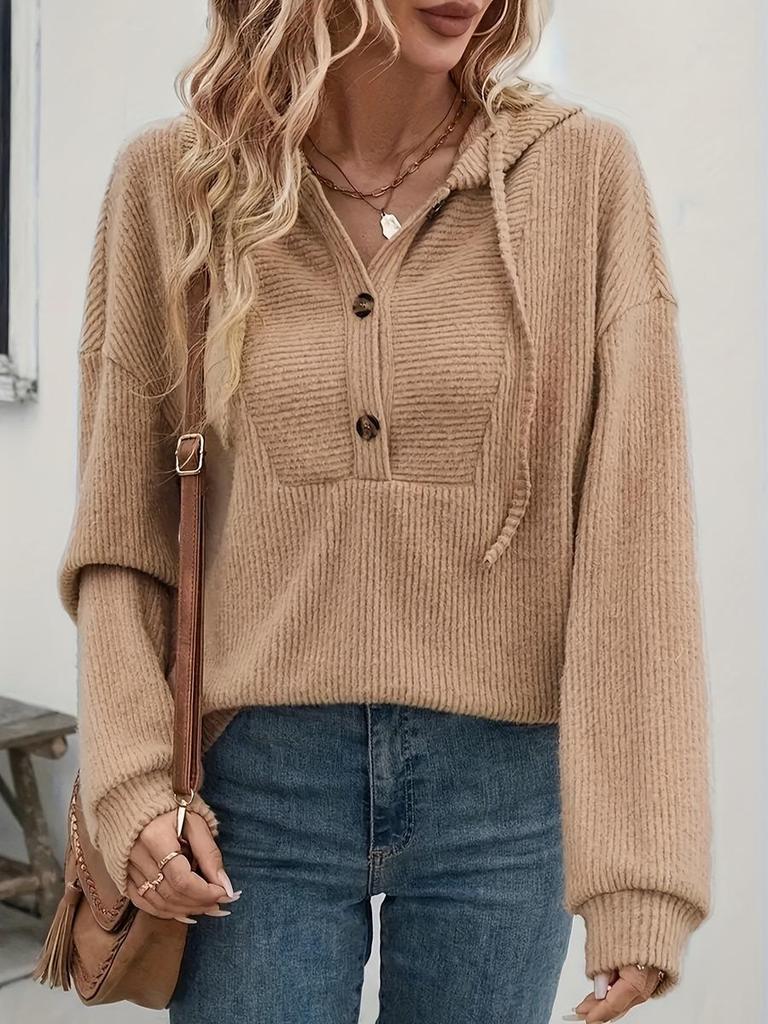 Fall/Winter Hooded Padded Long Sleeve Sweatshirt Top