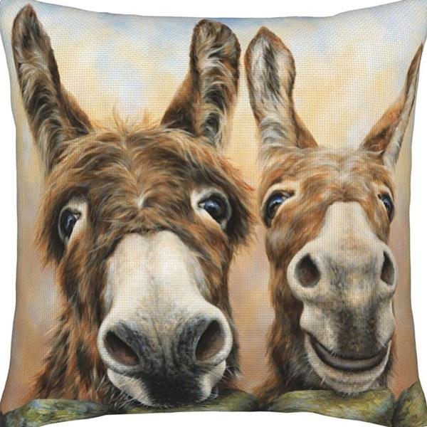 Creative Cartoon Cute Animal Print Linen Pillow Case Home Sofa Car Decoration Pillow