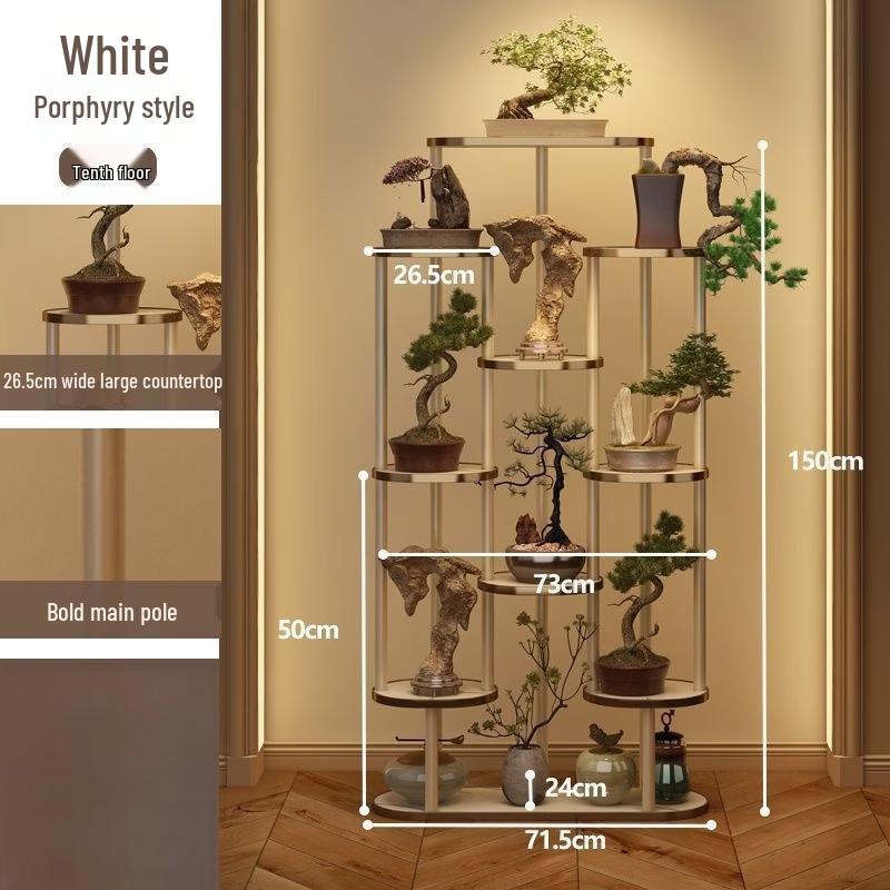 New Chinese Style Wooden Tea Room Display Shelf