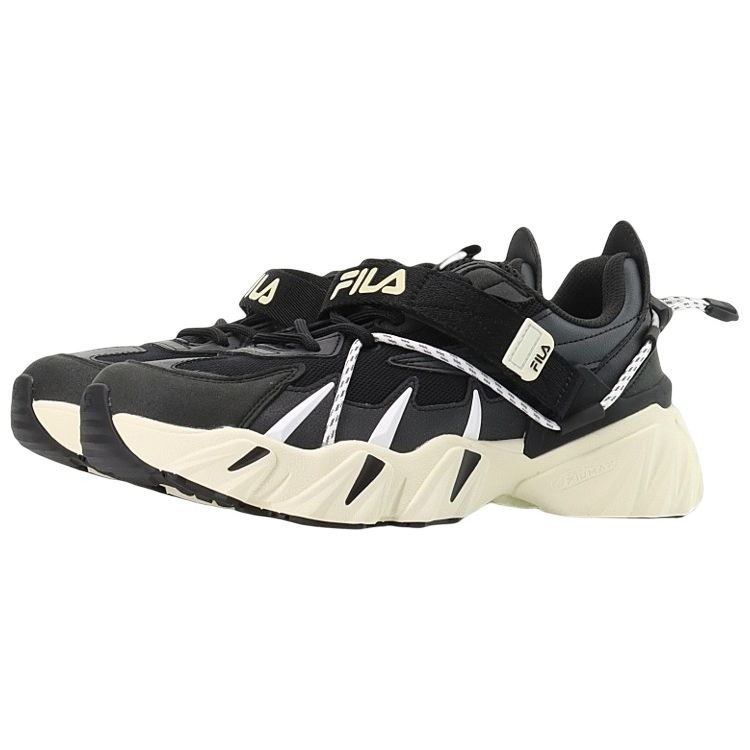 Fila Beast XT Tiger Claw Fabric Synthetic Leather Modern Sports Low-Top Lifestyle Shoes Men Sneakers Black White F12M231123FBK