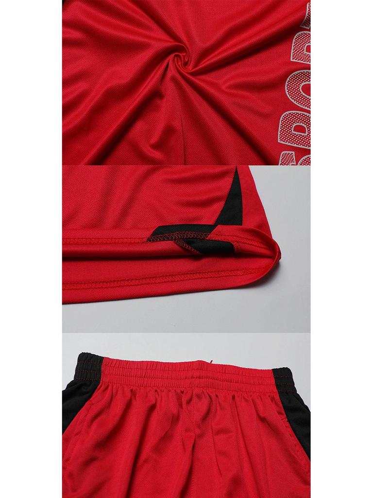 Men's Summer Sports Casual Set: Short-Sleeve V-Neck, Plus Size, Slim Fit, Korean Style