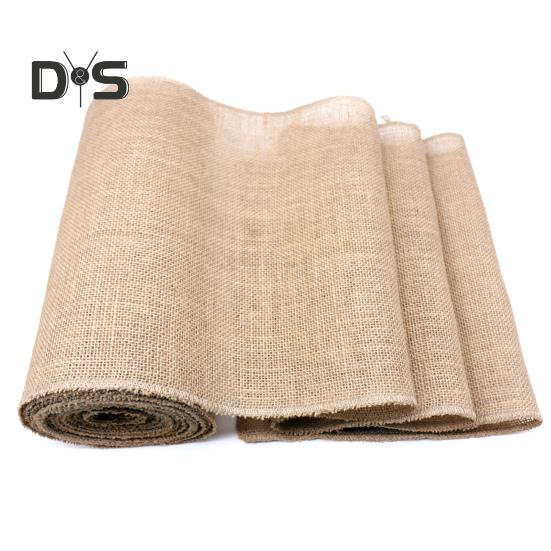 

Праздничная дорожка для стола из джутовой ткани в стиле бохо, устойчивая к пятнам, домашний декор, сделай сам, поделки, многоразовая защита стола, украшение, дорожка для банкетного стола для выпускного вечера 10M