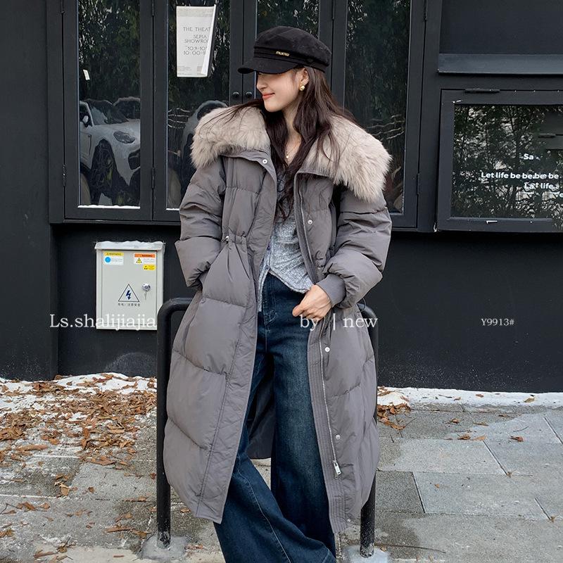 

Женский пуховик средней длины LS Thirteen Lines - Зима 2024 Универсальная верхняя одежда (Y9913) Small серый