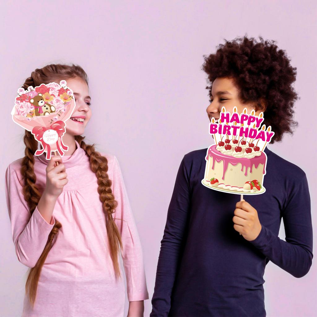 Buy 23 pcs Handy Already Assembled Party Decoration Signs Selfie Props ...