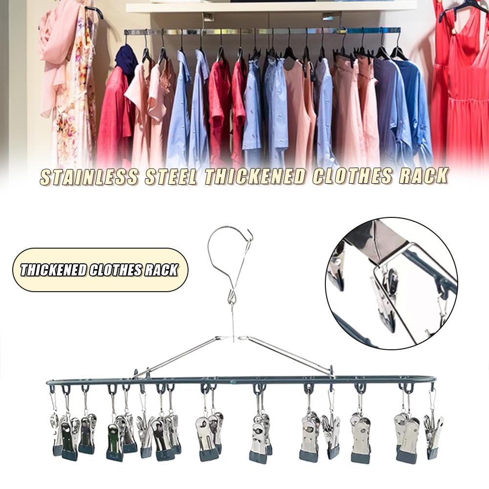 Function Windproof Baby Underwear Clothespin Non-Marking And Non-Slip For Closet 18 Clamps