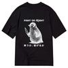 FIGHT OR FLIGHT Bedrucktes Baumwoll-Meme-T-Shirt für Damen und Herren Mode Bequemes Kurzarmshirt Frühling Sommer Neue Kollektion