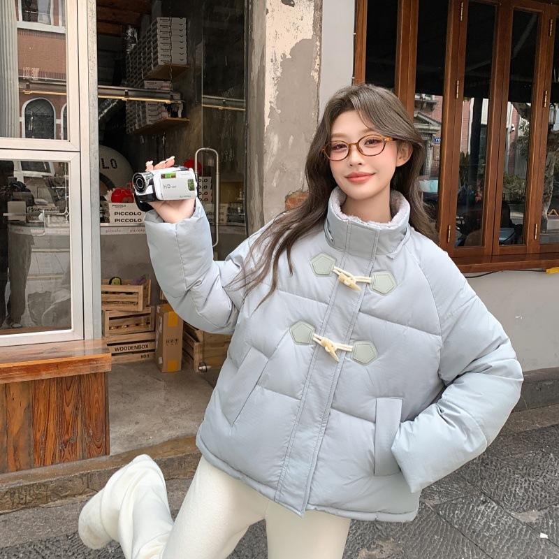 

Новая ветрозащитная легкая утолщенная пушистая теплая теплая холодная свободная короткая куртка из высококачественной ткани в стиле кэжуал для спорта XL