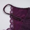 Purple V-neck Lace Patchwork Slim Camisole for Summer 2026