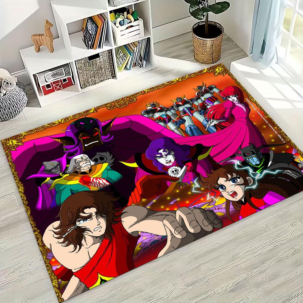 2026 New UFO Robot Grendizer U Cartoon Rug for Bedroom Living Room Sofa Home Doormat Decor,Large Kids Play Non-slip Floor Mat