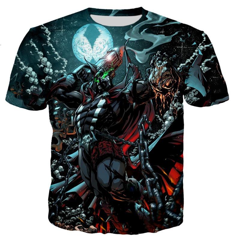 Spawn 3D Printed T-shirt Men Women Summer Fashion Casual Anime T-shirts Harajuku Style T Shirt S