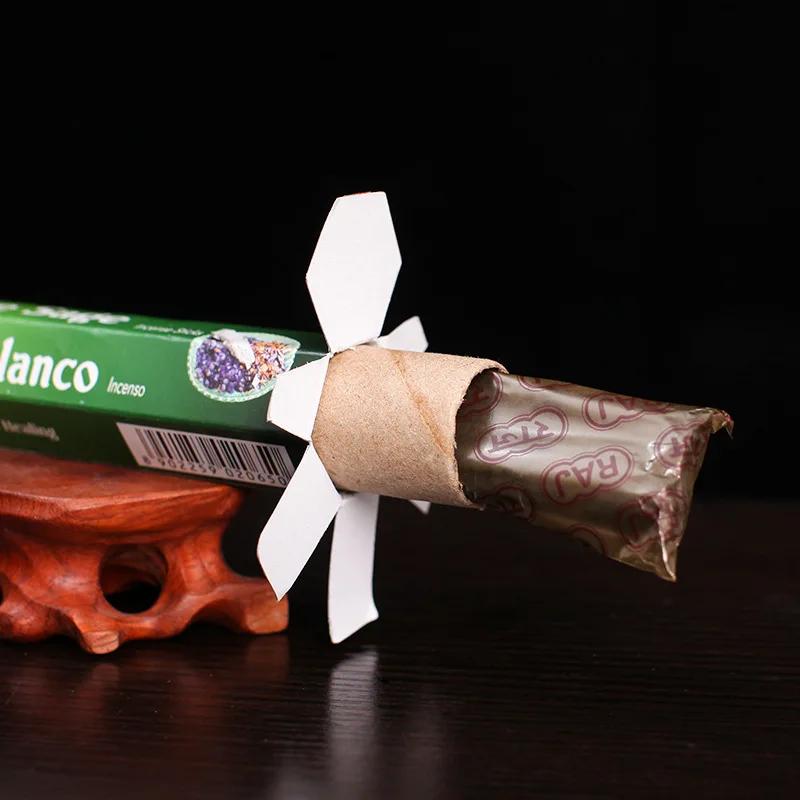 Y 20 Varillas/caja Incienso Indio Salvia Blanca Lavanda Aromaterapia LÍNEA PALO SANTO Varilla de Incienso Hogar Dormitorio Baño Fragancia para el Hogar Tibetano