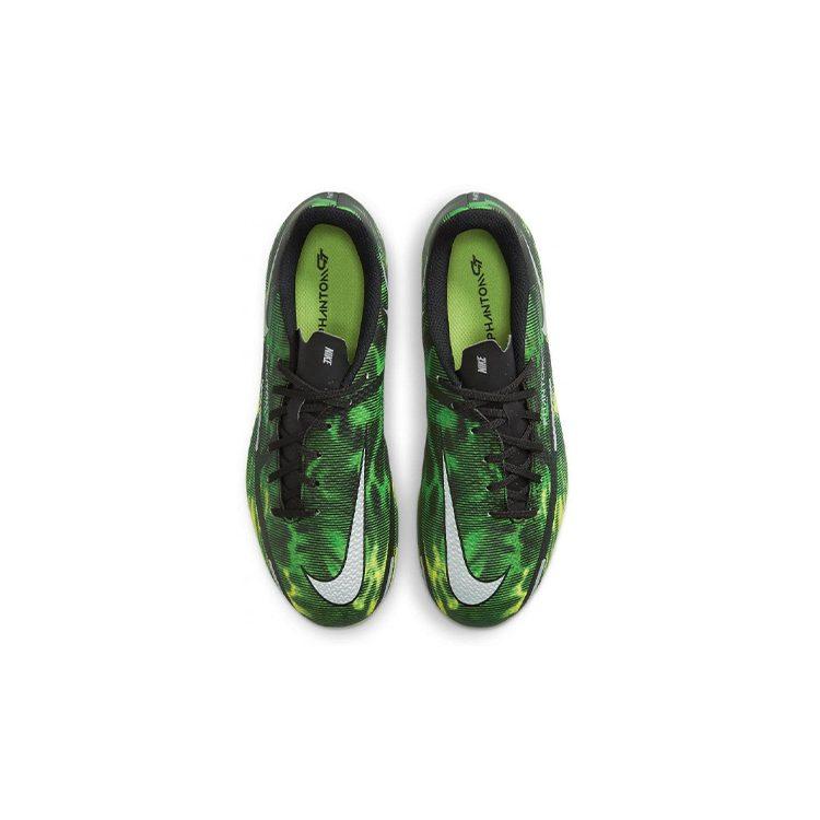 Nike Slip Resistant Cushioning Abrasion Resistant Low Top Artificial Turf Soccer Shoes Green Kids' DM0736-003