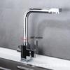 TLXT Golden Wall-Mounted Kitchen Faucet with Purifier