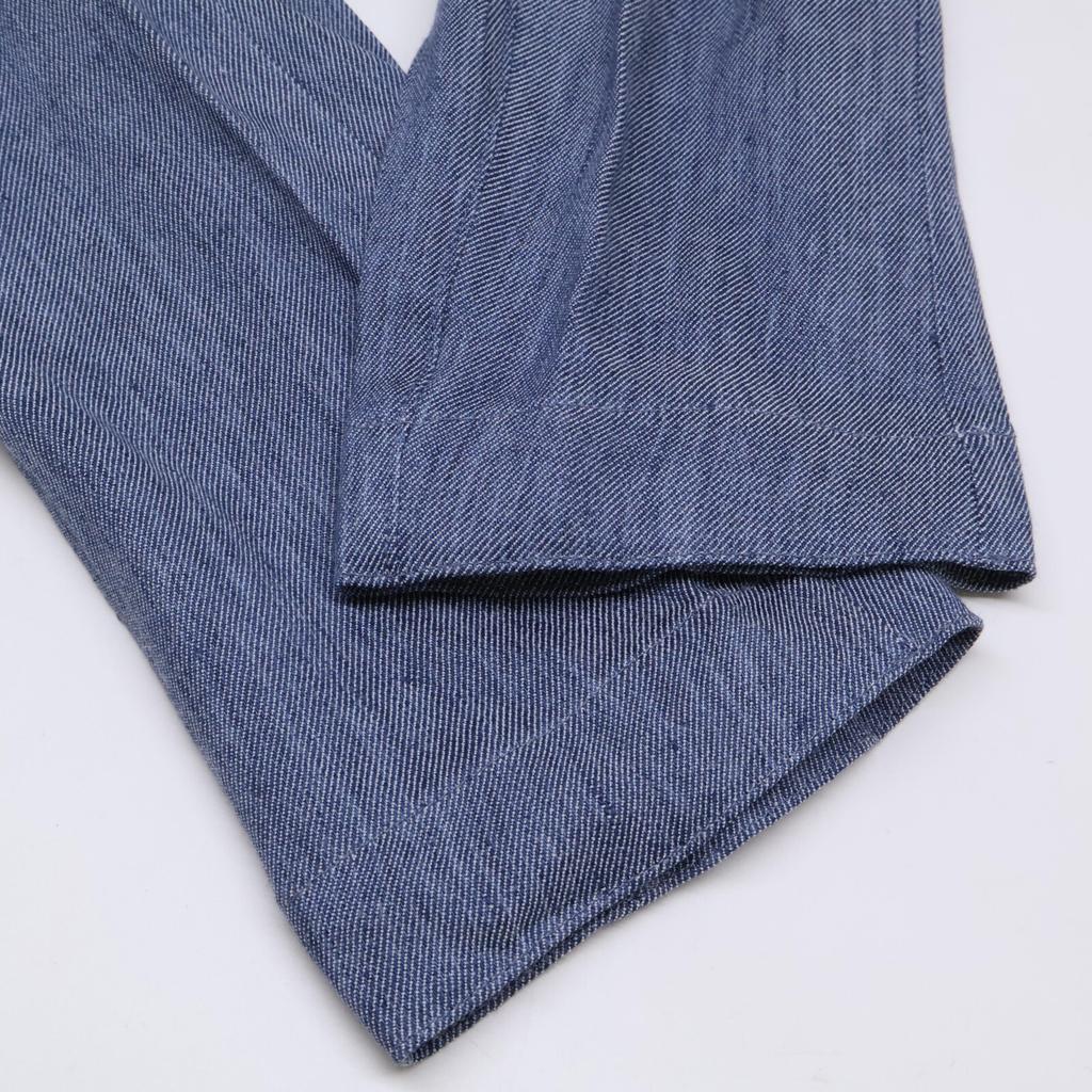 Theory 2025 Stainless Steel Denim Crunch Cinched Jacket 5104103 Jacket 2 blueUsed