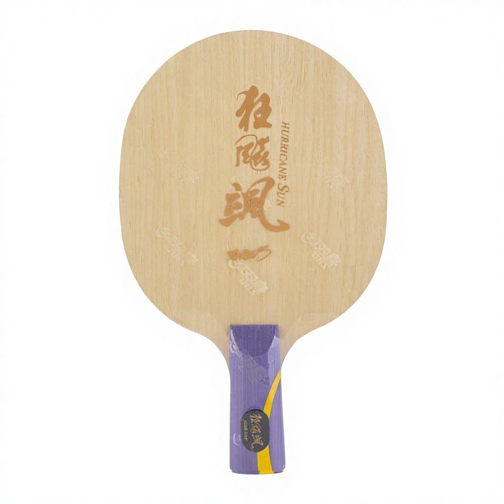 Racchetta da Tavolo Professionale Autentica Legno 'Double Happiness' Modello H6004 7 Strati Carbonio Gomma con Punti Ecologica