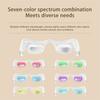 Eye Red Light Therapy Device Cold Hot Compress Glasses Microcurrent Eye Massager 7 Color Light Eye Mask for Eye Bags Wrinkles