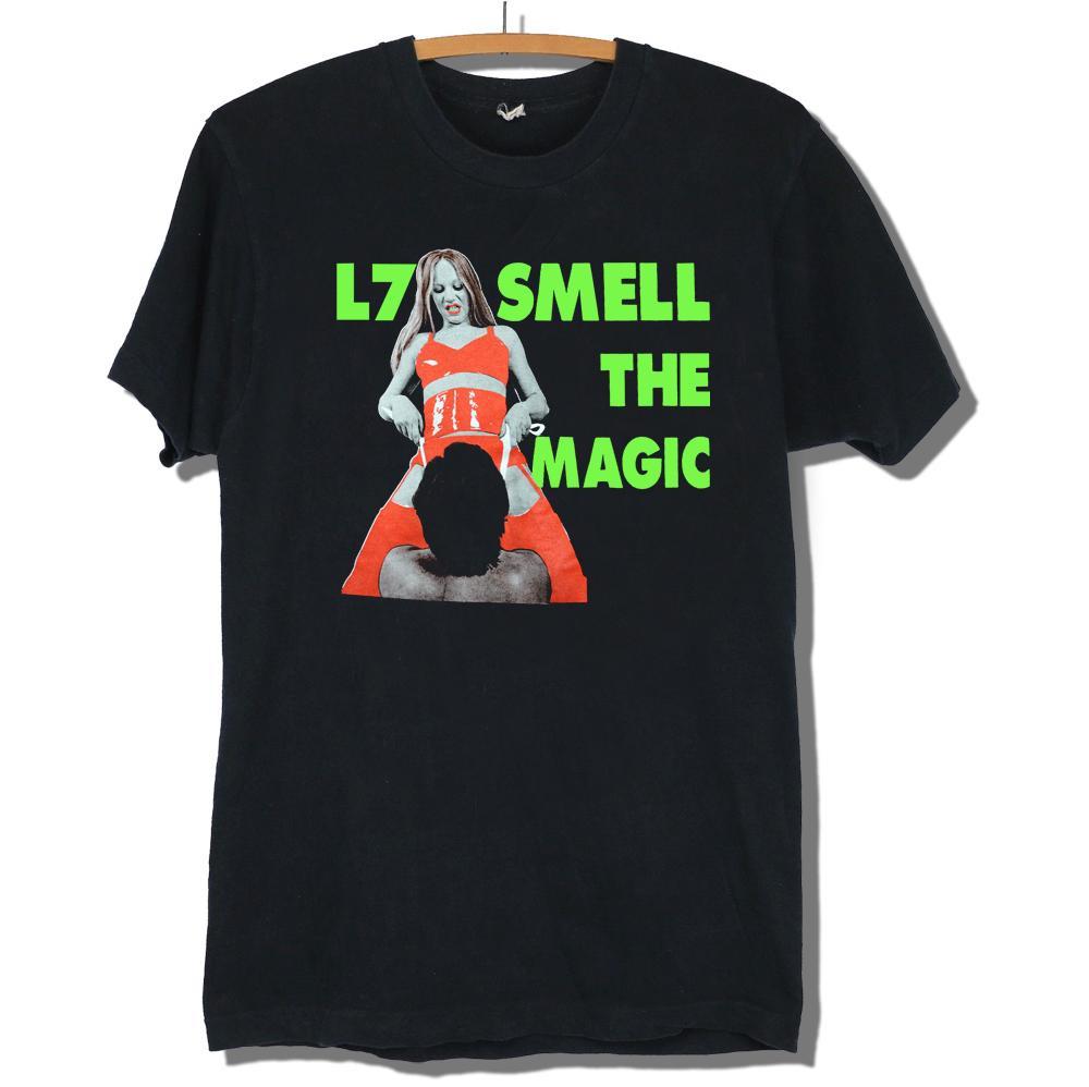 Smell the Magic L7 Band Shirt Funny For Xmas Black Unisex S-5XL 1J0219 Unisex T-Shirt XXXXL