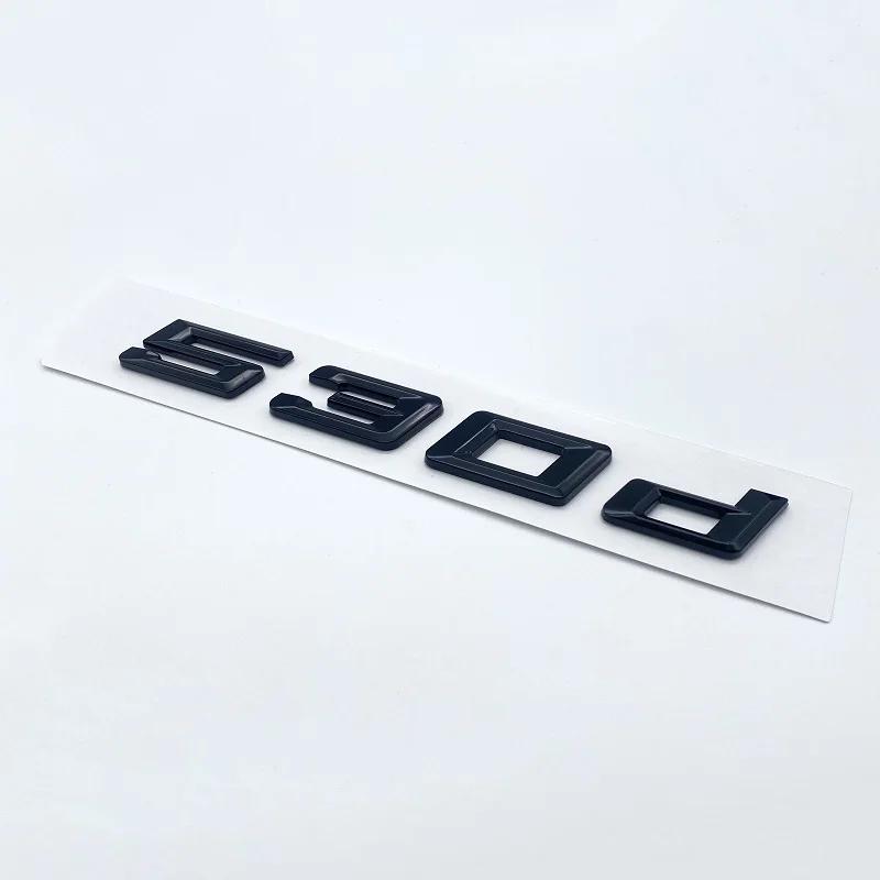 3D New Font Numbers Letters for BMW 5Series E39 E60 E61 F10 F1 520d 523d 525d 530d 535d 540d ABS Emblem G30 Car Trunk Sticker