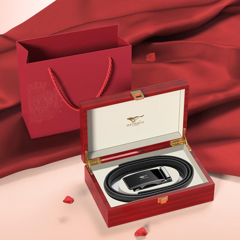 Seven Wolves Men's Genuine Leather Belt Gift Sets