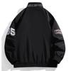Teen Embroidered Casual Jacket Fashion Stand-Up Collar Top Men's Embroidered Cycling Suit