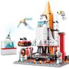 Compatible LEGO Space Rocket Building Blocks: Educational Boys' Assembly Model Toys