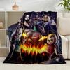 1PC Gothic Adams  Flannel Blanket Gift, Suitable for Both Men And Women, Soft Ideal for Beds And Sofa, Birthday Or Christmas Gift