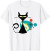 Midcentury Mid Century Cat Retro Atomic Age Space Modern TShirt