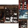 Christmas Holiday Pvc Stickers With Snowman Snow House Santa For Festive Decor