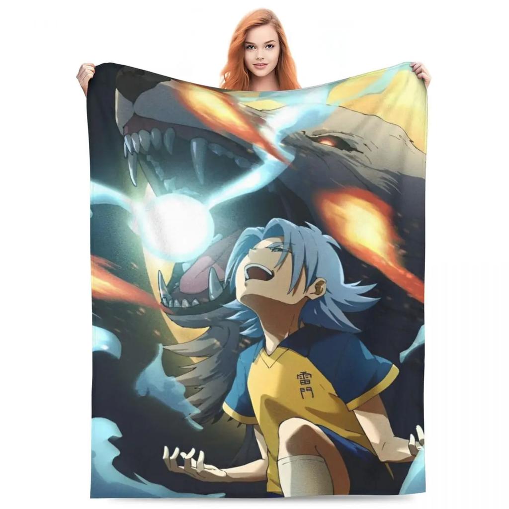 Inazuma Eleven Blanket Flannel Fubuki Shirou Soft Throw Blankets for Outdoor Travel Bedroom Quilt