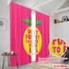 2pcs 2D Flat Printing Window Curtains Don't Forget Feed Your Soul Polyester Without Electricity Festive Curtains for Decorations
