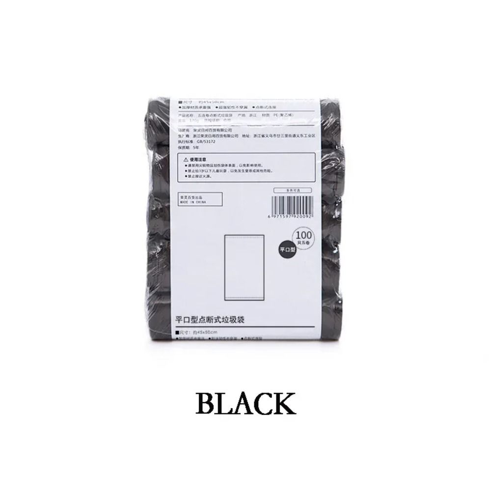 5Rolls 45*50cm 100PCS Disposable Trash Pouch Household Thicken Storage Garbage Bags Breakpointed Cleaning Waste Bag