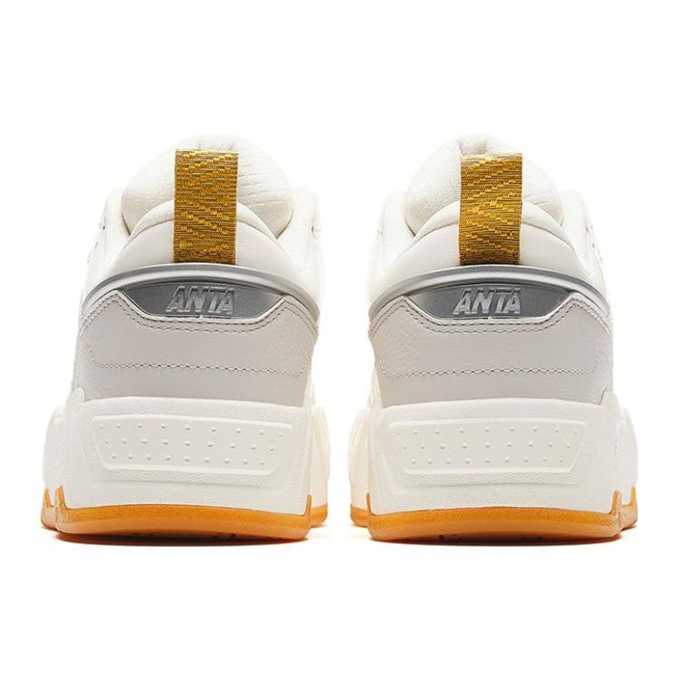 Anta Thick Sole Low Top Sneakers Men Sneakers White Gray 112348073-2