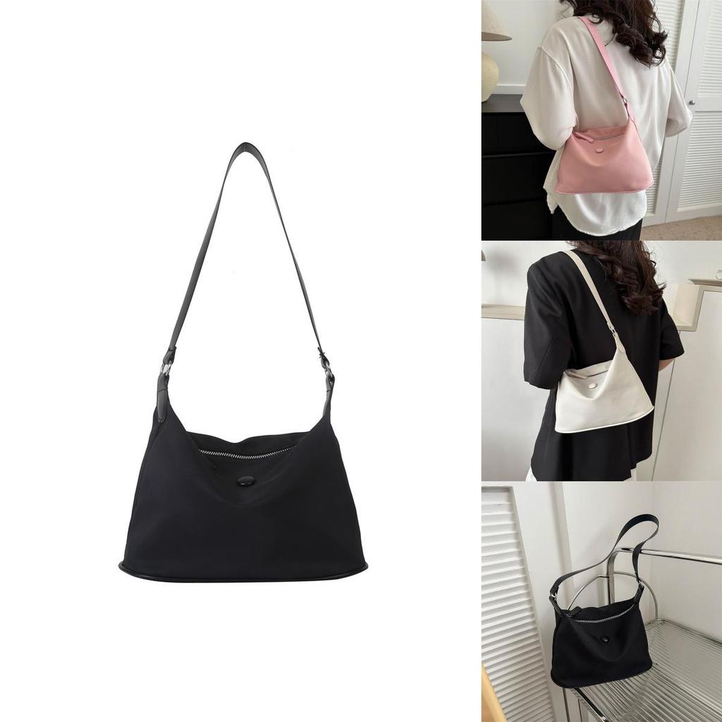 Fashionable And Stylish Autumn Season Single Shoulder Tote Bag For Women In Black Pink Blue Or White