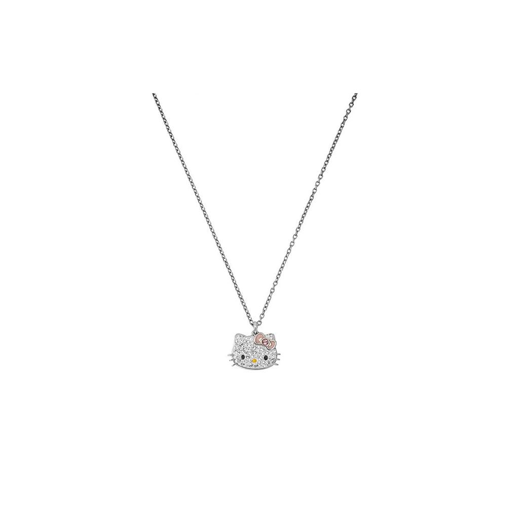 Swarovski Hello Kitty Kreatives Design Kristallhalskette Damen Halskette Silber 5013195