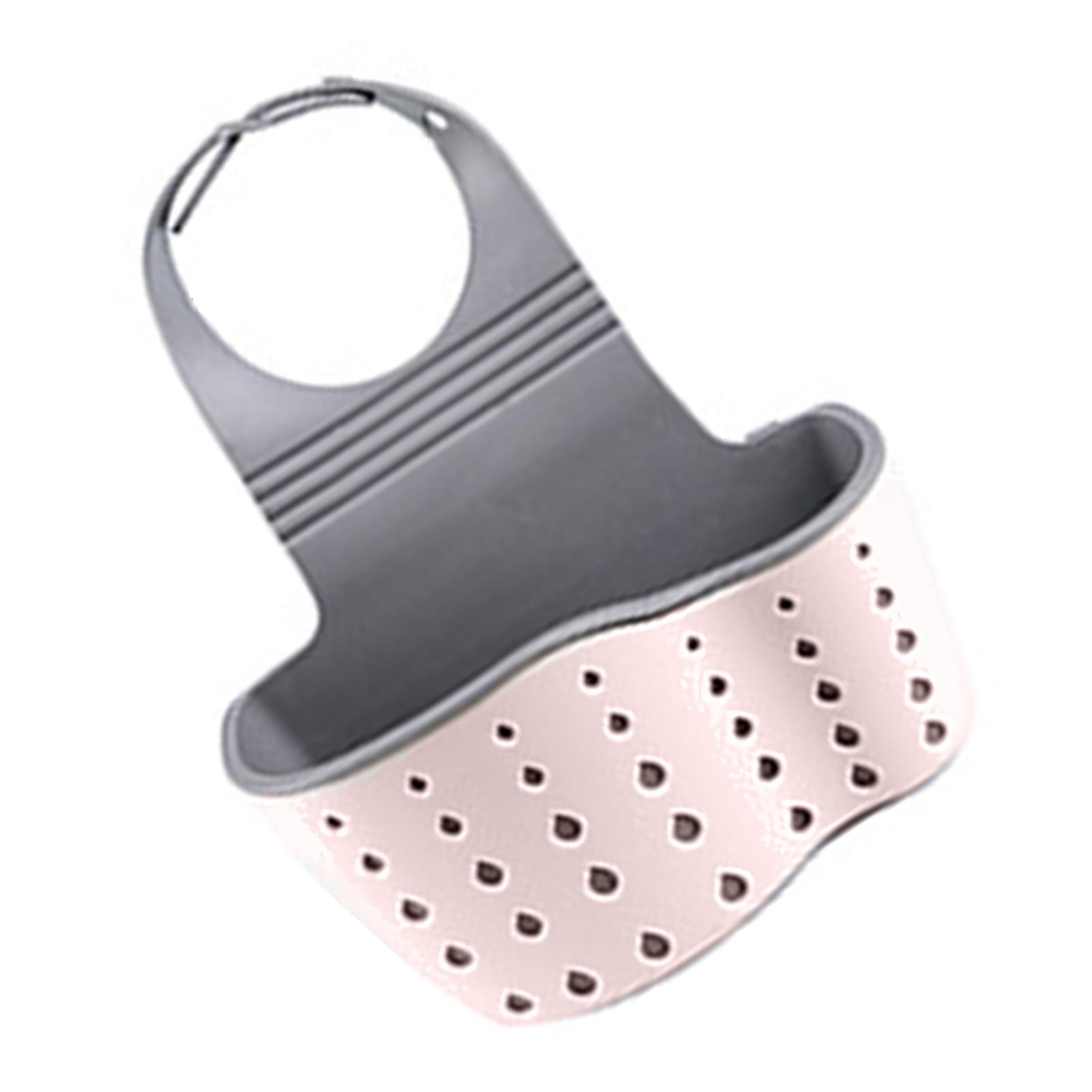 

Kitchen Faucet Hanging Bag Sink Drainage Storage Hanging Basket Wall Storage Drainage Bags Pink