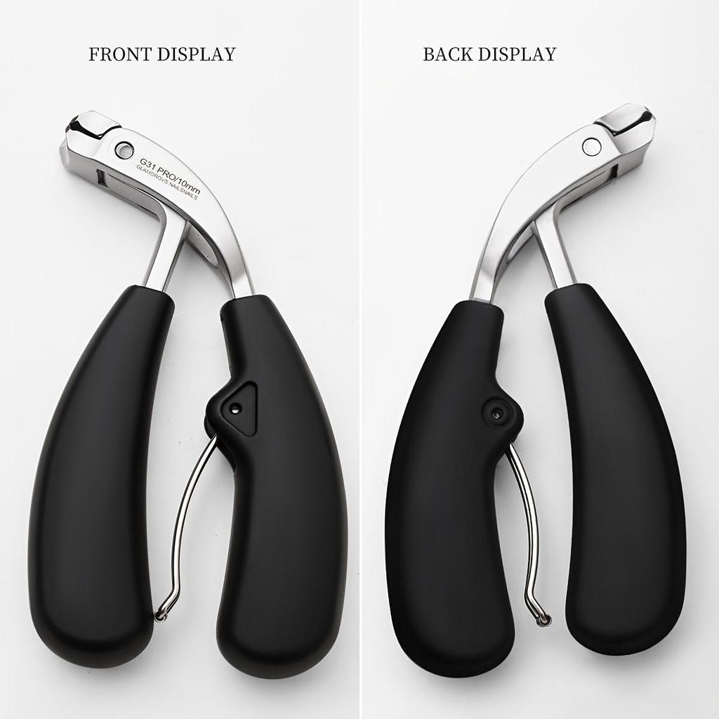 1PC Professional Nail Clippers Heavy-Duty Toenail Trimmer Anti-Splatter Wide Opening Sharp Stainless Steel Blade Long Handle Modern Style