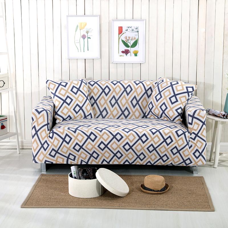 Короткий геометрический эластичный чехол для дивана полотенце современный противоскользящий чехол для дивана все включено чехол для сиденья дивана для гостиной Pillowcase 45x45cm 1163₽