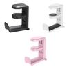 Lightweight Under Desk Headset Stand Holder Rack with Rotating Hook Adjustable Clamp for Organized Gaming Setup