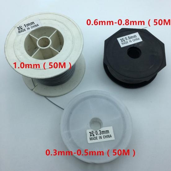 MUQZI Sportzubehör 50 m 7 Stränge Angeln Stahldrahtschnüre Geflochtene Vorfachbeschichtung String Trace Rig