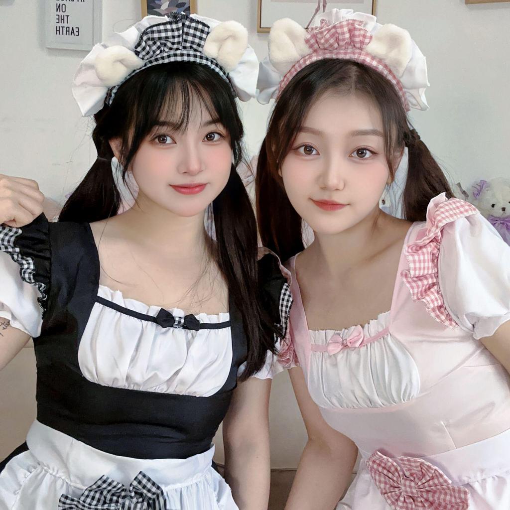 Sweet Kitten Anime Lolita Maid Cosplay Dress