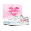 Court Vision Milk White Ice Blue Slip Resistant, Abrasion Resistant, Height Increasing Low Top Skateboard Shoes HV5246-100 (TeamX-)