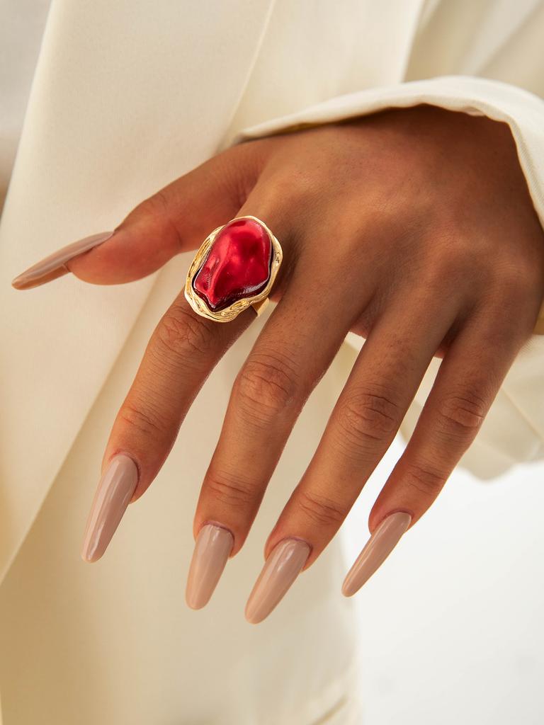 European and American French Vintage Special-shaped Pearl Rings, Women's Index Finger Rings, Personalized Fashion Design, Open Tail Rings