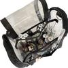 Viewable PVC Cosmetic Bag For Lip Products And Glosses Featuring Multiple Sections Simple To Transport