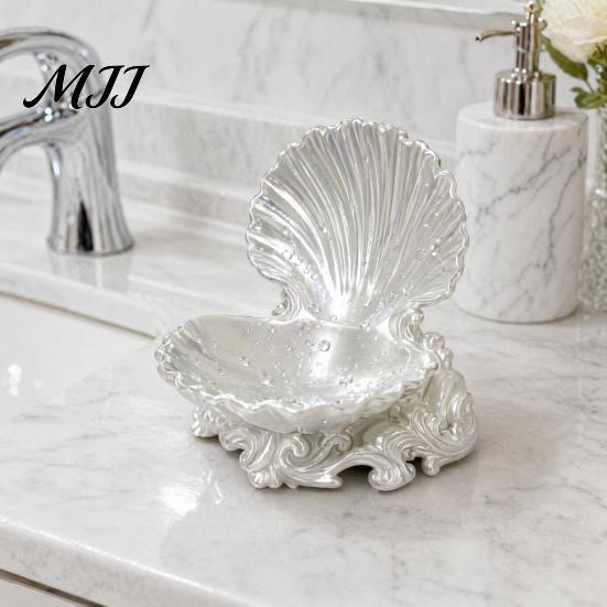 High Quality Relief Tray 3D Printed Shell Jewelry Tray, Decorative Desktop Storage Organizer for Dressing Small Item Table, Opening Trinket Dish Rings