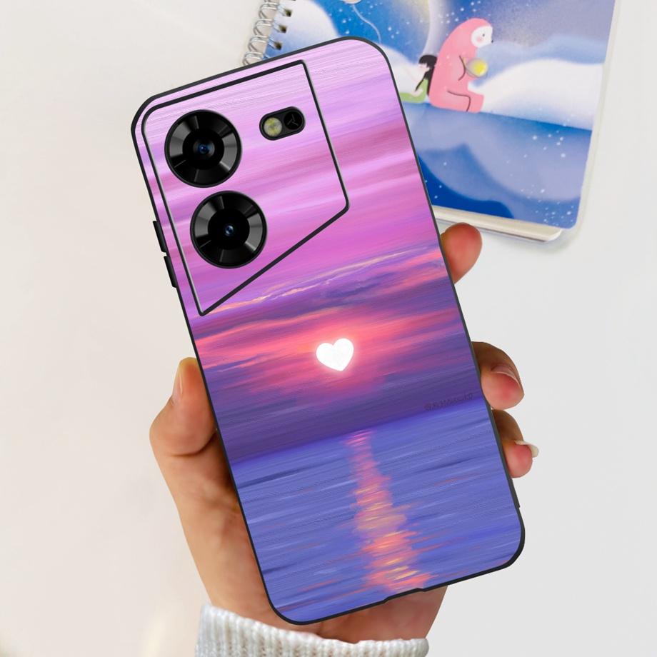 Soft Cases For Tecno Pova 5 4G Pova5 Phone Cover Matte Liquid Silicone Slim Funfas Capa For Tecno Pova 5 Pro 5Pro LH8n Bumper